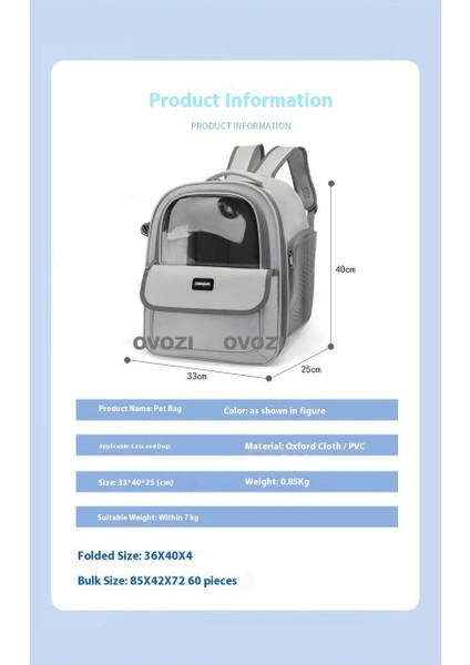 Pet Nefes Alabilen Omuz Çantası Hareket Halindeki Kediler ve Küçük Köpekler Için (Yurt Dışından) indirimleri