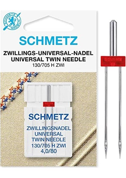 Ev Tipi Çiftli Dikiş Iğnesi 4.0/100 / 130/705 H-E Zwı