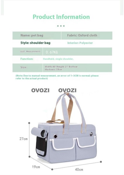 Pet Outing Nefes Alabilir Omuz Çantası Crossbody Tote Çanta Kediler ve Küçük Köpekler Için (Yurt Dışından) fırsatları
