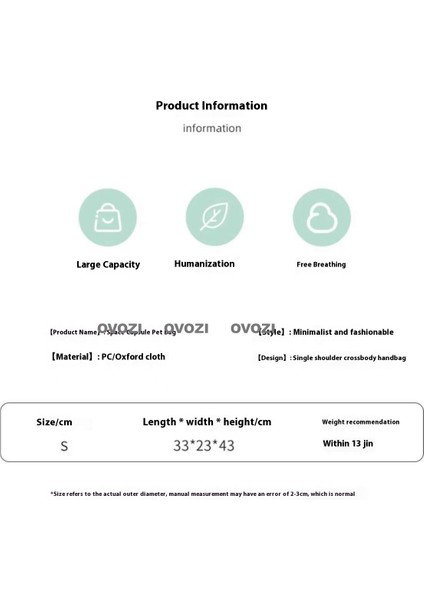 Pet Kediler ve Küçük Köpekler Için Dış Mekan Nefes Alabilir Omuz Çantası (Yurt Dışından) modelleri