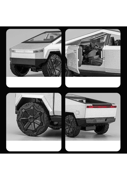 1:36 Tesla Cybertruck Alaşım Araba Modeli Dievehicles Araçlar Oyuncak Arabalar Ses Işık Kamyonet Çocuk Çocuk Noel Hediyesi Çocuk Oyuncak (Yurt Dışından) fırsatları