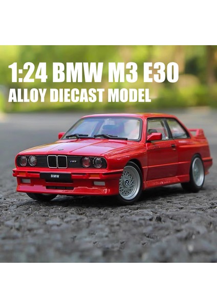 1:24 Bmw M3 E30 1988 Supercar Alaşım Model Araba Yarışı Oyuncak Döküm Metal Döküm Ses ve Işık Oyuncak Arabalar Çocuklar Için Araç Hediyeler (Yurt Dışından) fiyatları