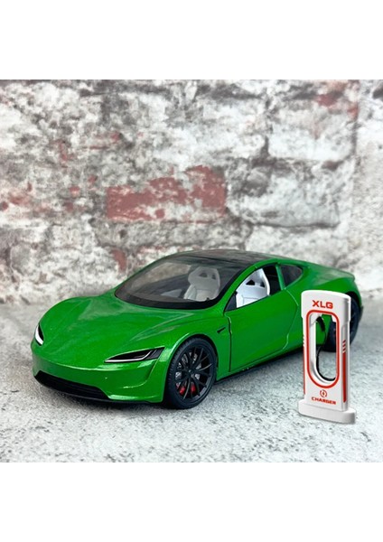 1:24 Tesla Roadster Modelı Y Model 3 Tesla Model S Alaşım Oyuncak Araba Ses Işığı Çocuk Oyuncağı Koleksiyon Doğum Günü Hediyesi (Yurt Dışından) fırsatları