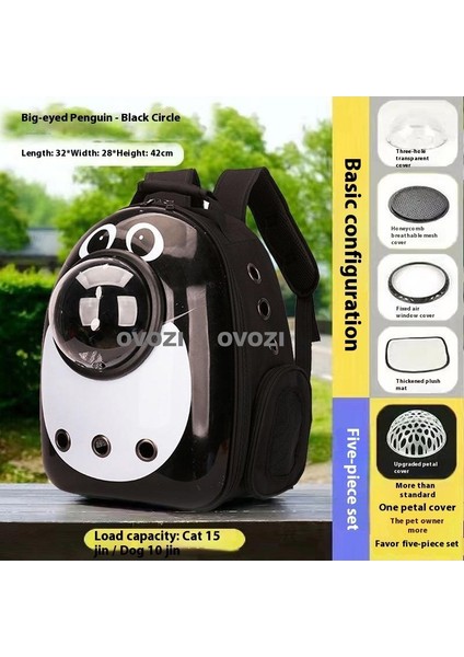 Pet Kediler ve Küçük Köpekler Için Dış Mekan Nefes Alabilir Omuz Çantası (Yurt Dışından)