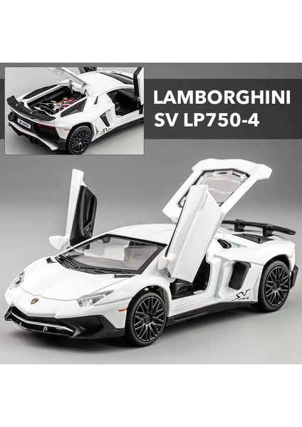 1:32 Lamborghinis Sv Lp0-4 Alaşım Spor Araba Modeli Döküm ve Oyuncak Metal Araç Simülasyon Araba Modeli Koleksiyonu Çocuk Hediyeleri (Yurt Dışından)