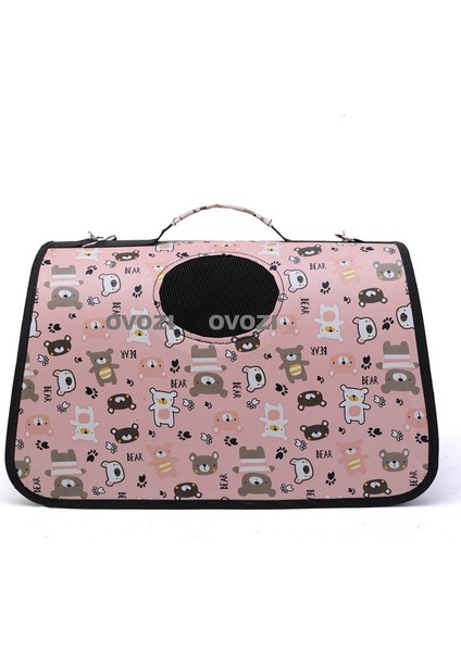 43CM Pet Outing Nefes Alabilir Omuz Çantası Crossbody Tote Çanta Kediler ve Küçük Köpekler Için (Yurt Dışından)