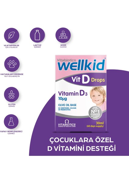 Vitabiotics Wellkid Vit D- Drops