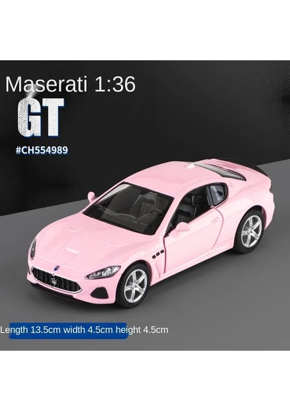 1:36 Pembe Benz Döküm Alaşım Model Araba Çocuk Aydınlatma ve Müzik Simülasyon Araba Koleksiyonu Modeli Bir Kız Oyuncak Hediye Sunar (Yurt Dışından)