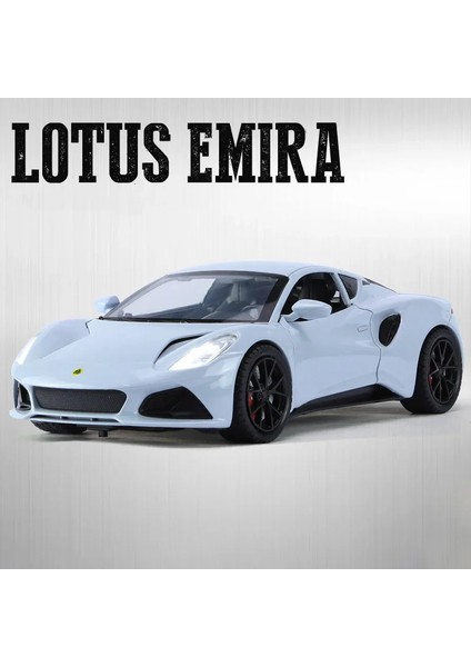 1:24 Lotus Emira Alaşım Araba Modeli Yüksek Simülasyon Diecast Metal Spor Araç Modeli Ses ve Işık Koleksiyonu Çocuk Oyuncağı Hediye (Yurt Dışından)