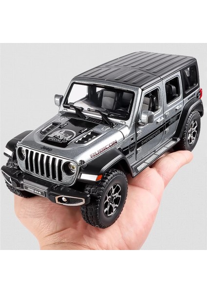 1:22 Model Wrangler Döküm Oyuncak Araba Modeli Çocuklar Erkekler Kızlar Yetişkinler Için Ölçekli Metal Alaşımlı Araç Kapılar Açık Hediyeler Gri (Yurt Dışından) fırsatları