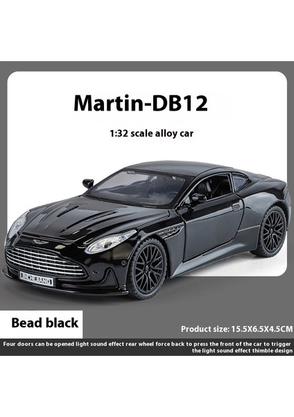 1:32 Aston Martin DB12 Gt Supercar Alaşım Döküm Metal Model Araba Cafe Ekran Dekoratif Süsler Hediye Erkek Arkadaşı ile Tatil (Yurt Dışından)