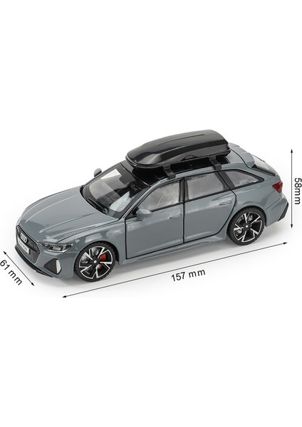 1/32 Audi Rs6 Oyuncak Araba Modeli Ses Işığı Ile Kapılar Açık Alaşım Döküm Model Araç Koleksiyonu Oyuncak Çocuk Yetişkin Festivali Hediye Için (Yurt Dışından)