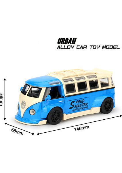 1:32 Volkswagen Otobüs T1 Modifiye Alaşım Döküm Ölçekli Metal Vw Koleksiyonu Araba Modelleri Araç Çocuk Oyuncak Araba Tatil Hediyeler Kutusu Mevcut (Yurt Dışından)