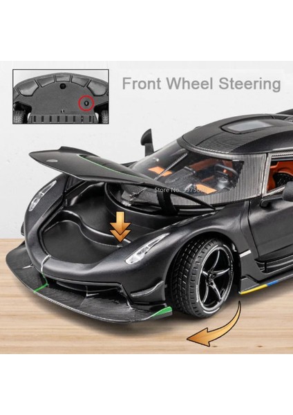 1:24 Ölçekli Jesko Spor Arabalar Modelleri Oyuncaklar Alaşım Döküm Tekerlek Geri Çekin Supercar 4 Kapı Açık Araçlar Boys Için Doğum Günü Hediyeleri (Yurt Dışından) modelleri