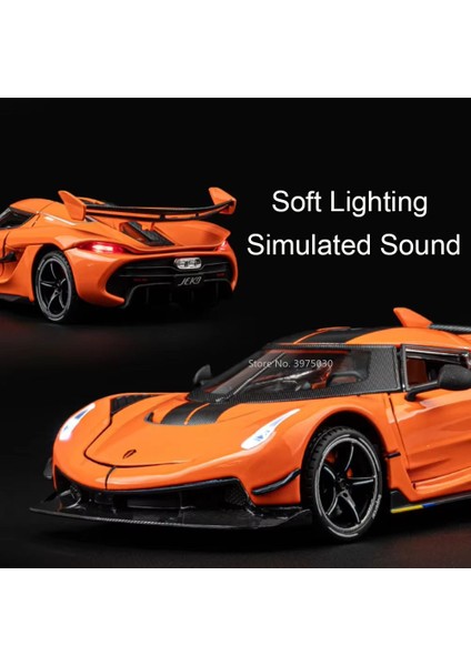 1:24 Ölçekli Jesko Spor Arabalar Modelleri Oyuncaklar Alaşım Döküm Tekerlek Geri Çekin Supercar 4 Kapı Açık Araçlar Boys Için Doğum Günü Hediyeleri (Yurt Dışından) fırsatları