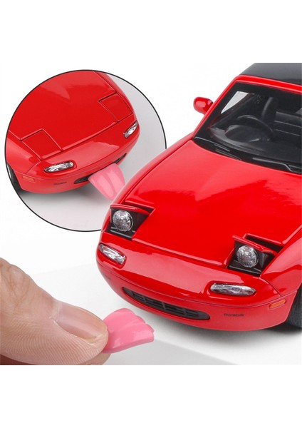 1:32 Mx-5 Alaşım Cabrio Spor Araba Modeli Döküm Metal Oyuncak Yarış Araç Araba Modeli Ses ve Işık Çocuk Oyuncak Hediye (Yurt Dışından) modelleri