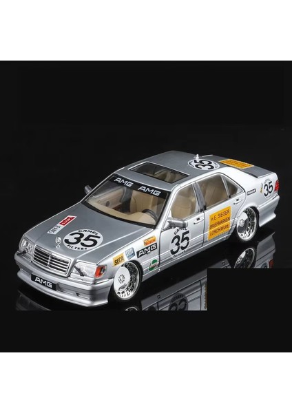 1:24 Mercedes Benz W140 S320 Klasik Sedan Alaşım Ölçekli Araba Modeli Döküm Metal Ses ve Işık Çocuk Oyuncağı Araba Araçlar Hediye (Yurt Dışından)