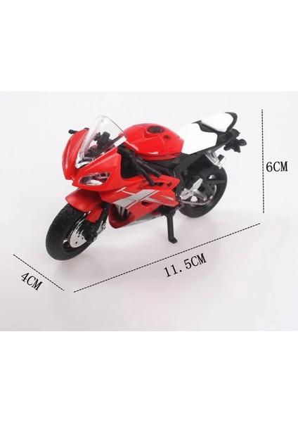 Yeni 1:18 Ölçekli Alaşım Motosiklet Oyuncak Gerçekçi Pişirme Kek Dekorasyon Senaryo Süsler Uzaktan Kumandalı Olmayan Araç Oyuncak (Yurt Dışından) modelleri