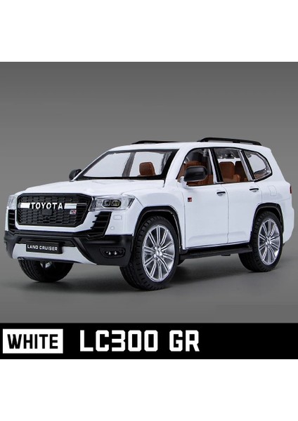 1:24 Toyota Land Cruiser LC300 gr Alaşım Araba Modeli Araçlar Yüksek Simülasyon Ses Işık Diecast Araç Toplama Oyuncaklar Çocuklar Için Hediye (Yurt Dışından)