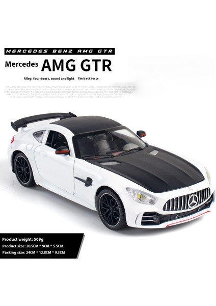 Simülasyon 1:24 Mercedes Benz Gt Amg Alaşım Spor Araba Döküm Modeli Dekoratif Trendy Süsler Arkadaş Hediye Koleksiyonu Için (Yurt Dışından)