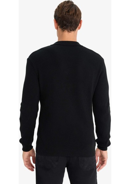 Standart Fit Polo Yaka Triko Kazak E6752AX24WN