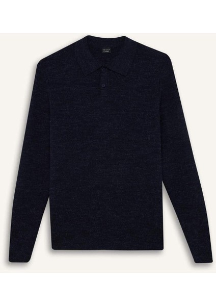 Standart Fit Polo Yaka Triko Kazak D3589AX24WN