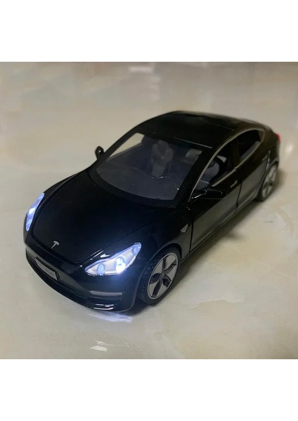 1:32 Tesla Modeli 3 Alaşım Araba Modeli Dietoy & Oyuncak Araçlar Ses Geri Çekin Araba Çocuk Hediyeler Için Çocuk Oyuncak (Yurt Dışından)