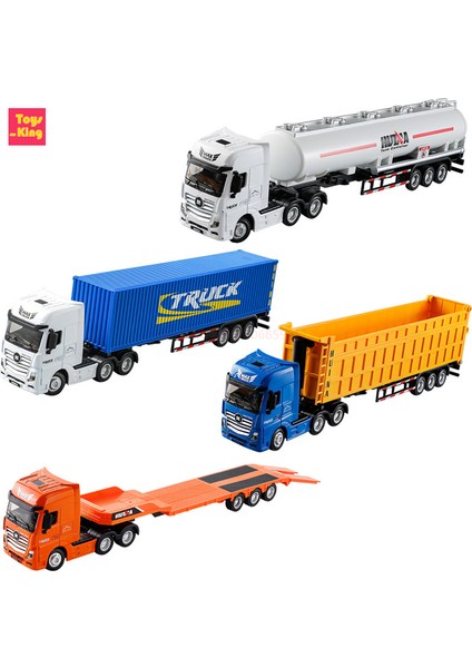 Huina 1/50 Alaşım Damperli Kamyon Düz Römork Yakıt Tankı Araba Modeli Çıkarılabilir Mühendislik Taşıma Konteyner Kamyon Araç Oyuncak Çocuk Için (Yurt Dışından) fiyatları