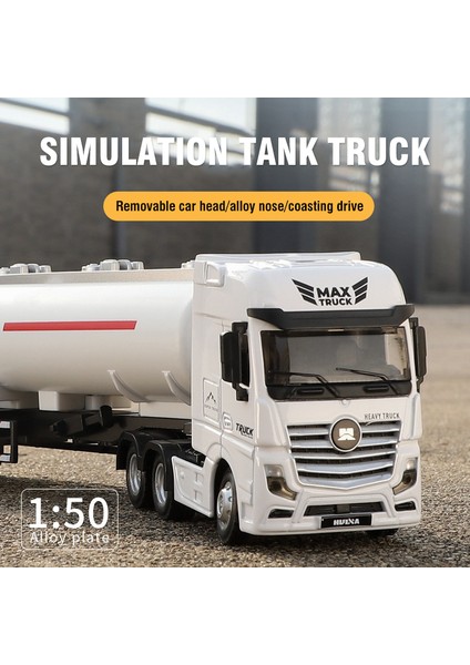 Huina 1/50 Alaşım Damperli Kamyon Düz Römork Yakıt Tankı Araba Modeli Çıkarılabilir Mühendislik Taşıma Konteyner Kamyon Araç Oyuncak Çocuk Için (Yurt Dışından) modelleri