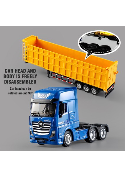 Huina 1/50 Alaşım Damperli Kamyon Düz Römork Yakıt Tankı Araba Modeli Çıkarılabilir Mühendislik Taşıma Konteyner Kamyon Araç Oyuncak Çocuk Için (Yurt Dışından) fırsatları