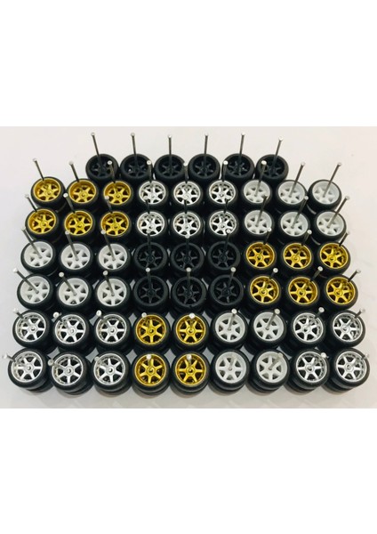 30 Takım/40 Takım 11MM Tekerlekler Için 1/64 Ölçekli Alaşım Araba Modelleri Lastikler + Akslar Ile 1/64 Tekerlekler Için Sıcak Tekerlek/matchbox/domeka/tomy 1:64 (Yurt Dışından)