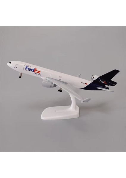 Air Fedex Express Havayolları Md Md-11 Uçak Modeli 20 cm Alaşım Metal Uçak Modelleri Ölçekli Uçak Modeli Yapı Kiti Uçaklar (Yurt Dışından)
