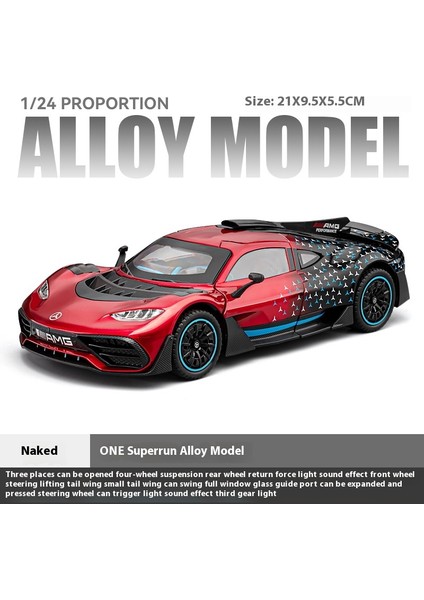 1:24 Mercedes Benz Amg One Yarış Alaşım Pres Döküm Model Araç Ses ve Işık Bilgisayar Sunucusu Dıy Süsler Moda Arkadaş Erkek Için Hediye (Yurt Dışından)