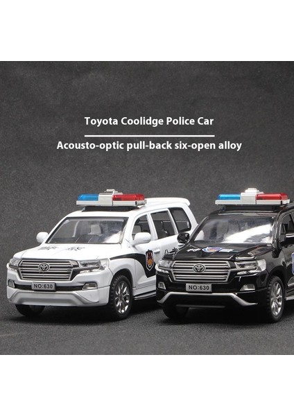 1:32 Toyota Cruiser Polis Suv Alaşım Araba Diecast Metal Modeli Ses ve Işık Oyuncak Bilgisayar Masaüstü Süsler Hediye Arkadaş Boys Için (Yurt Dışından) fırsatları