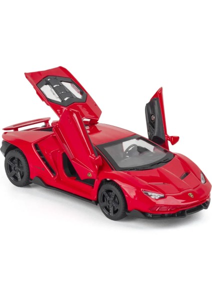 1:32 Alaşım Lambo LP770-4 Süper Spor Araba Modeli Oyuncak Yarış Kaldırma Kuyruk Ses Işığı Kapılar Açma Pres Döküm ve Oyuncak Araçlar Erkekler Için (Yurt Dışından)