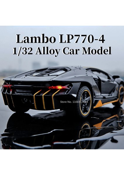 1:32 Alaşım Lambo LP770-4 Süper Spor Araba Modeli Oyuncak Yarış Kaldırma Kuyruk Ses Işığı Kapılar Açma Pres Döküm ve Oyuncak Araçlar Erkekler Için (Yurt Dışından) fiyatları