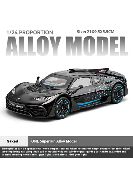 1:24 Mercedes Benz Amg One Yarış Alaşım Pres Döküm Model Araç Ses ve Işık Bilgisayar Sunucusu Dıy Süsler Moda Arkadaş Erkek Için Hediye (Yurt Dışından)