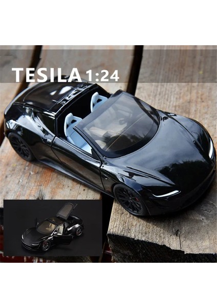 1:24 Tesla Roadster Modelı Y Model 3 Tesla Model S Alaşım Oyuncak Araba Ses Işığı Çocuk Oyuncağı Koleksiyon Doğum Günü Hediyesi (Yurt Dışından) modelleri