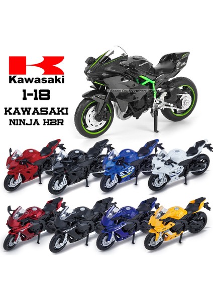 Msz 1:18 Kawasaki Ninja H2R Suzuki Yamaha Alaşım Döküm Araba Motosiklet Modeli Oyuncak Hediye Veren Döküm Statik Motosiklet Modeli (Yurt Dışından) modelleri