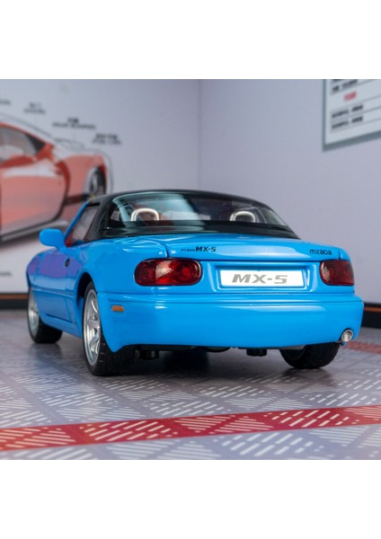 1:32 Mazda Mx5 Supercar Alaşım Döküm Oyuncak Araba Modeli Ses ve Işık Geri Çekin Oyuncak Koleksiyon Doğum Günü Hediyesi (Yurt Dışından) fırsatları