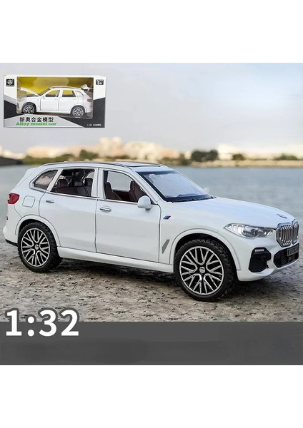 1:32 Bmw X5 Suv Alaşım Model Araba Oyuncak Döküm Döküm Geri Çekin Ses ve Işık Oyuncak Arabalar Çocuklar Için Araç A31 (Yurt Dışından)