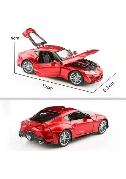1:32 Toyota gr Supra Çocuklar Noel Hediyeleri Simülasyon Nefis Pres Döküm ve Oyuncak Araçlar Supercar Xhd Alaşım Koleksiyon Model Araba (Yurt Dışından)