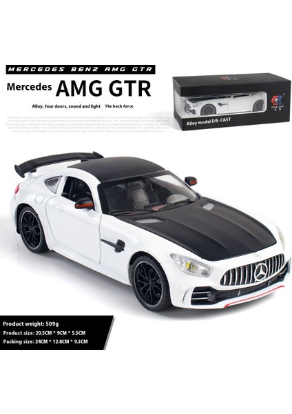 Simülasyon 1:24 Mercedes Benz Gt Amg Alaşım Spor Araba Döküm Modeli Dekoratif Trendy Süsler Arkadaş Hediye Koleksiyonu Için (Yurt Dışından)