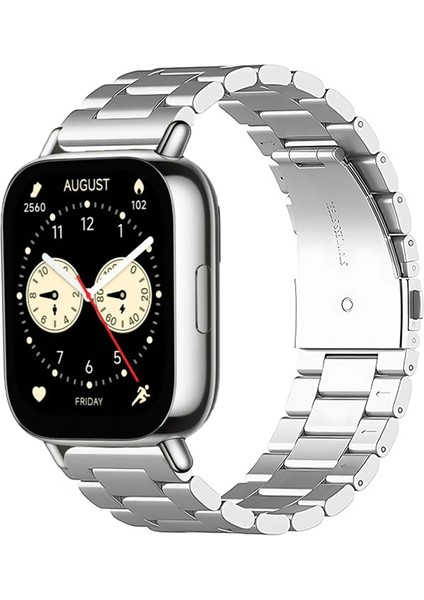 Redmi Watch 5 Active / Lite ile Uyumlu Kordon Baklava Model Paslanmaz Çelik Metal Kayış