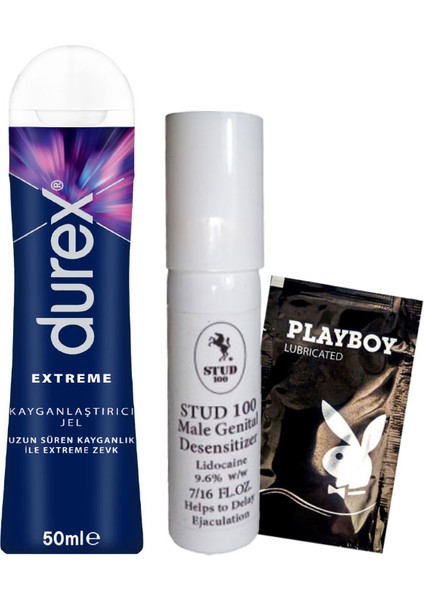 Extreme Analjel 50 ml + STUD100 Geciktiricisprey + Hediye