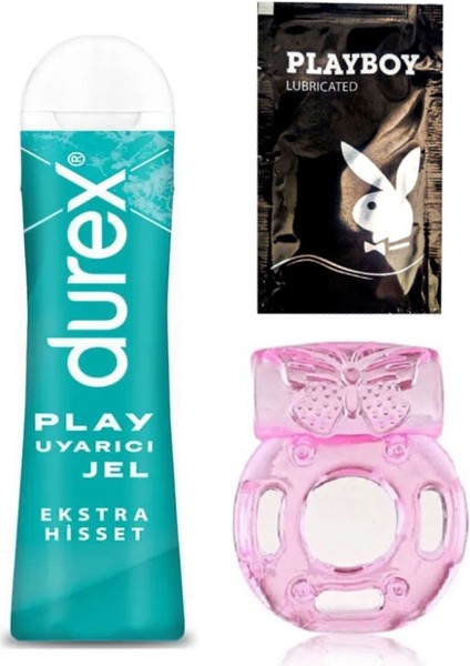 Play Ekstra Hisset Bay Bayan Uyarıcılı Jel 50 ml + Penisinize Titreşimli Halka - Penisyüzüğü + Hediye
