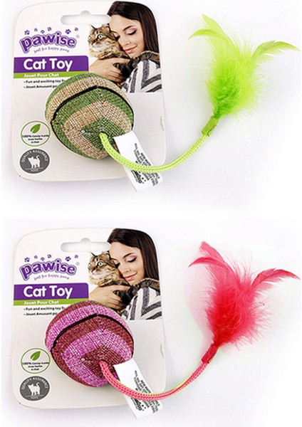 Kedi Oyuncağı Striped Cat Toy-Top Ynsmr
