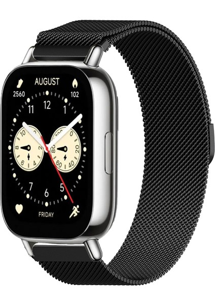 Redmi Watch 5 Active / Lite ile Uyumlu Kordon Hasır Metal Örgü Mıknatıslı Milano Kayış