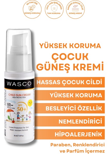 Bebek ve Çocuklar Için SPF50+ Çok Yüksek Koruma Faktörlü Güneş Kremi