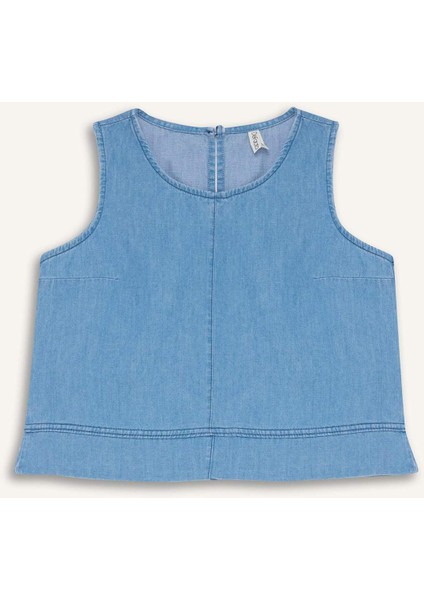 Kız Çocuk Kolsuz Jean Bluz E6194A825SM indirimleri